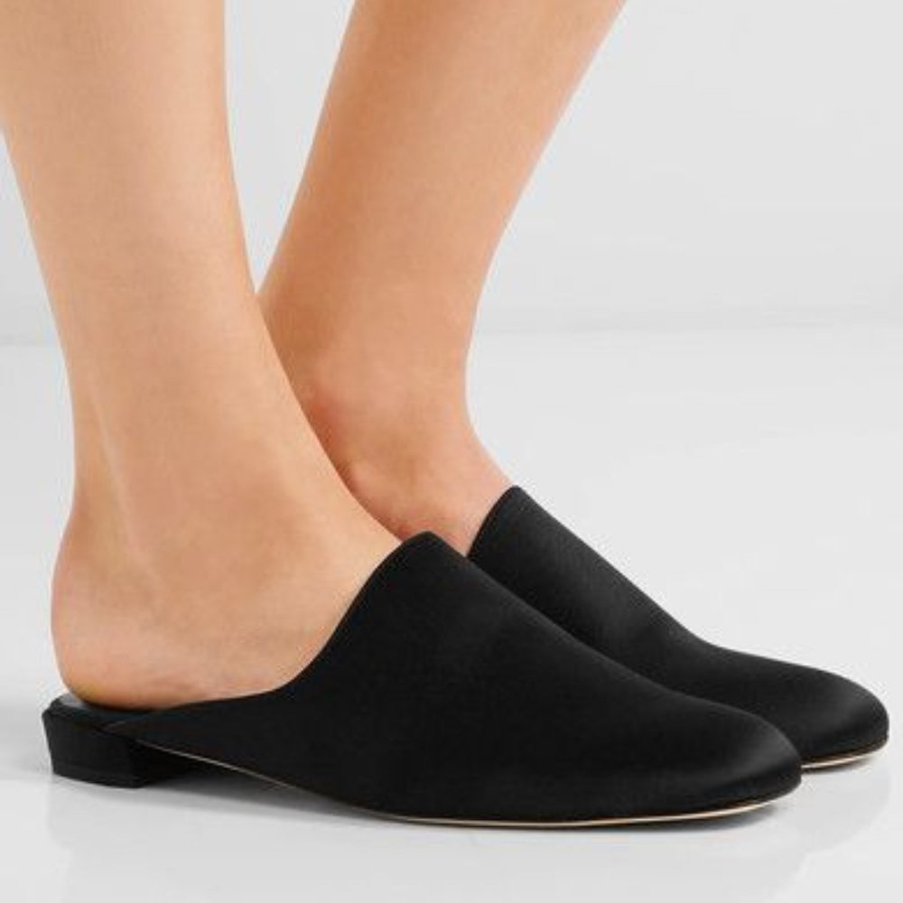 Stuart Weitzman Mulearky Satin Mule